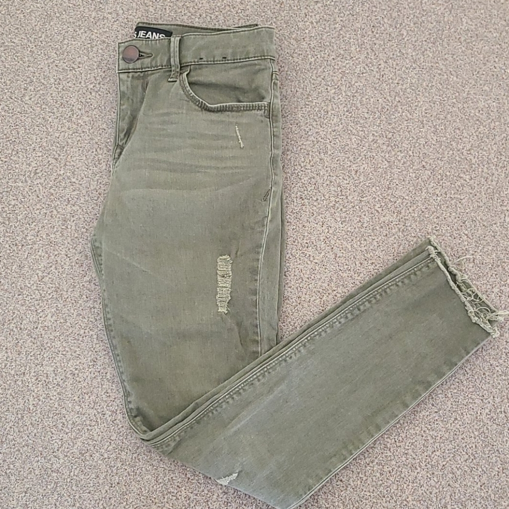 EXPRESS green skinny jean